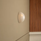 Erlenlynne Alabaster Wall Light-Moonnatur