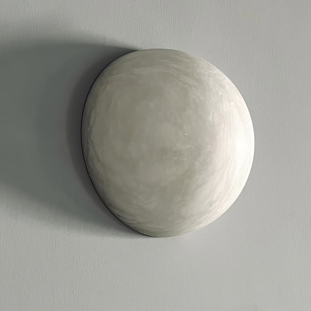 Erlenlynne Alabaster Wall Light-Moonnatur