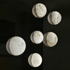 Erlenlynne Alabaster Wall Light-Moonnatur