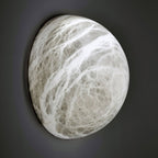 Erlenlynne Alabaster Wall Light-Moonnatur