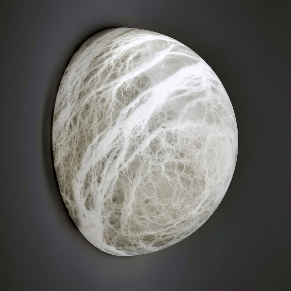 Erlenlynne Alabaster Wall Light-Moonnatur