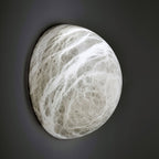 Erlenlynne Alabaster Wall Light-Moonnatur