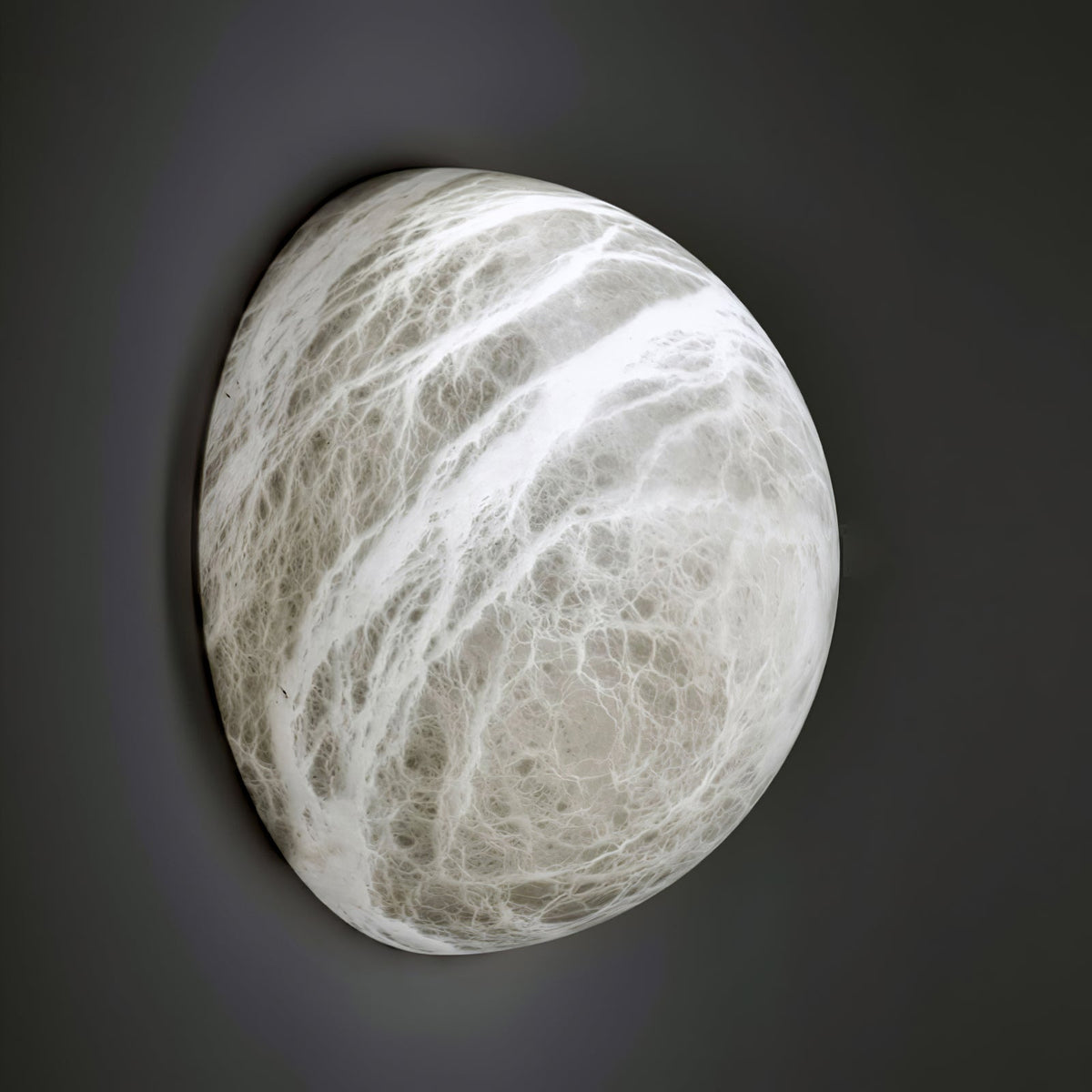 Erlenlynne Alabaster Wall Light-Moonnatur