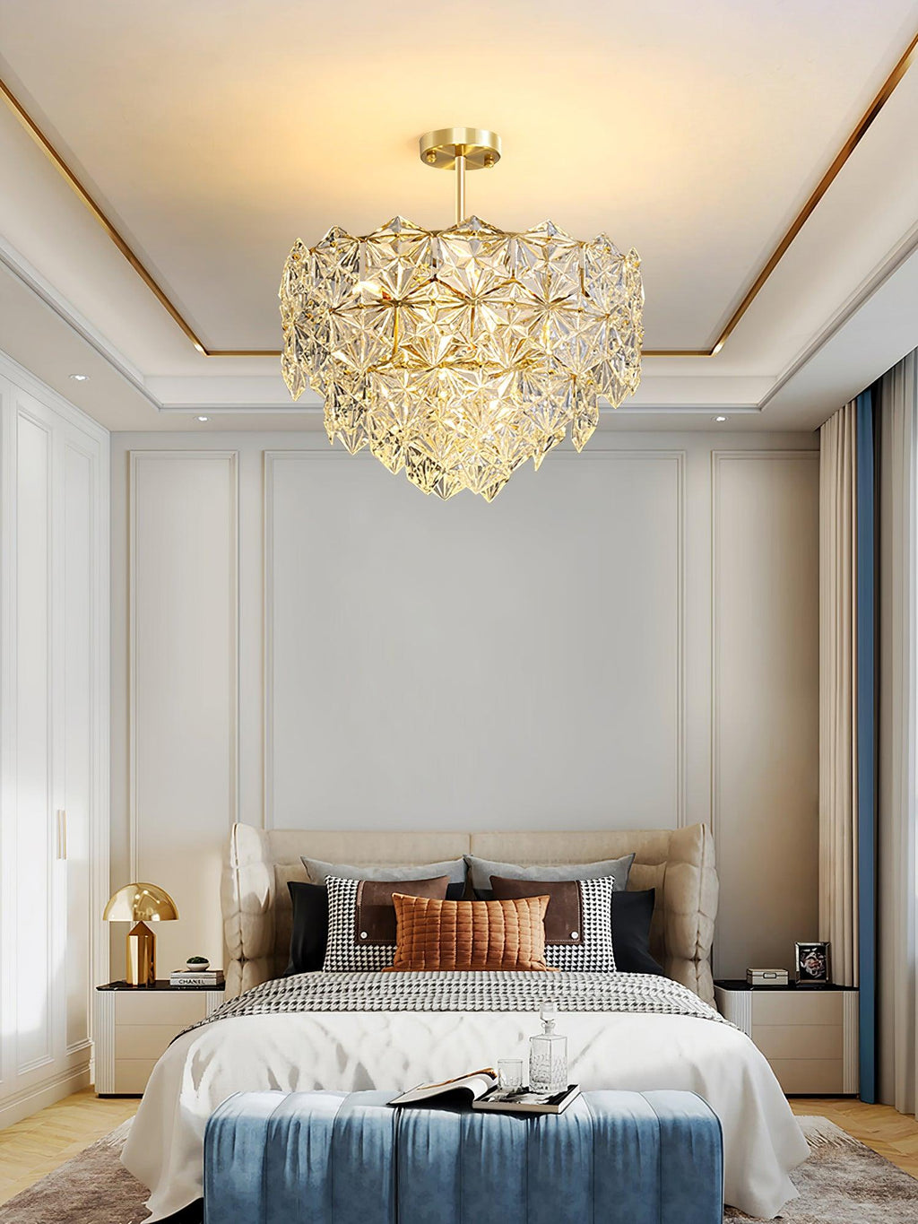 Cedrella Glass Chandelier-Moonnatur