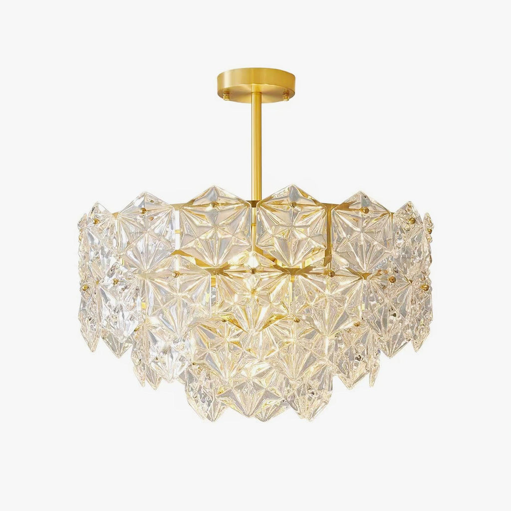 Cedrella Glass Chandelier-Moonnatur