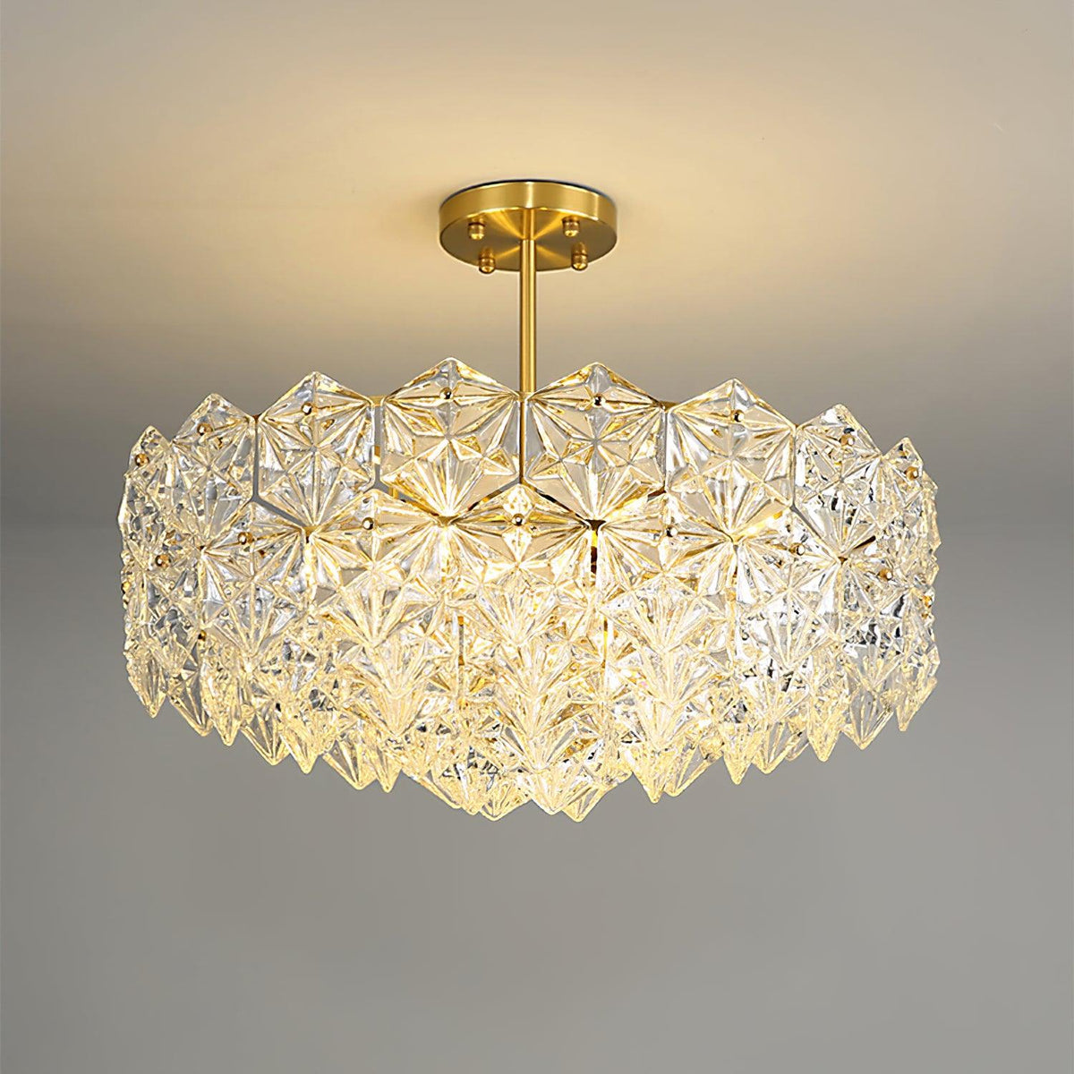 Cedrella Glass Chandelier-Moonnatur