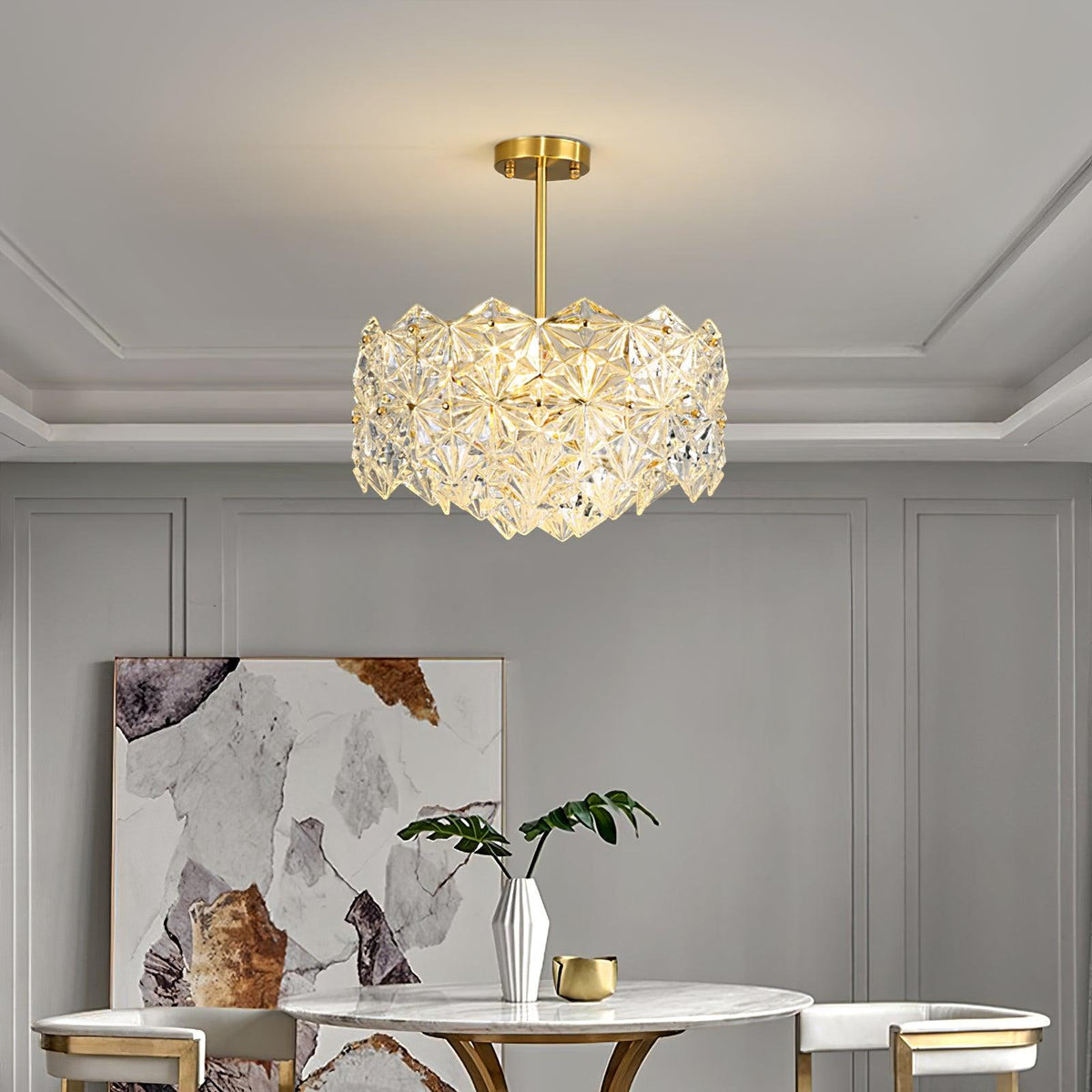 Cedrella Glass Chandelier-Moonnatur
