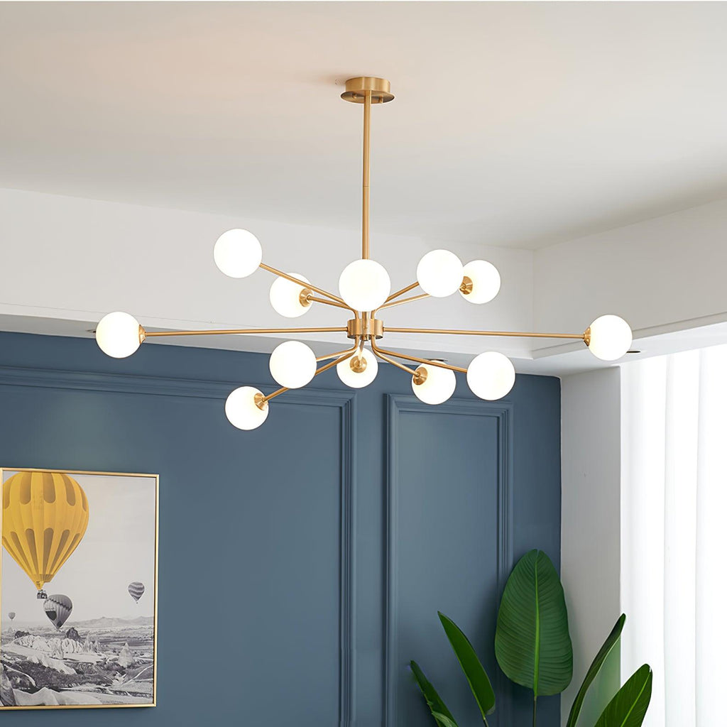 Ardenelle Glass Chandelier-Moonnatur