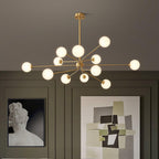 Ardenelle Glass Chandelier-Moonnatur