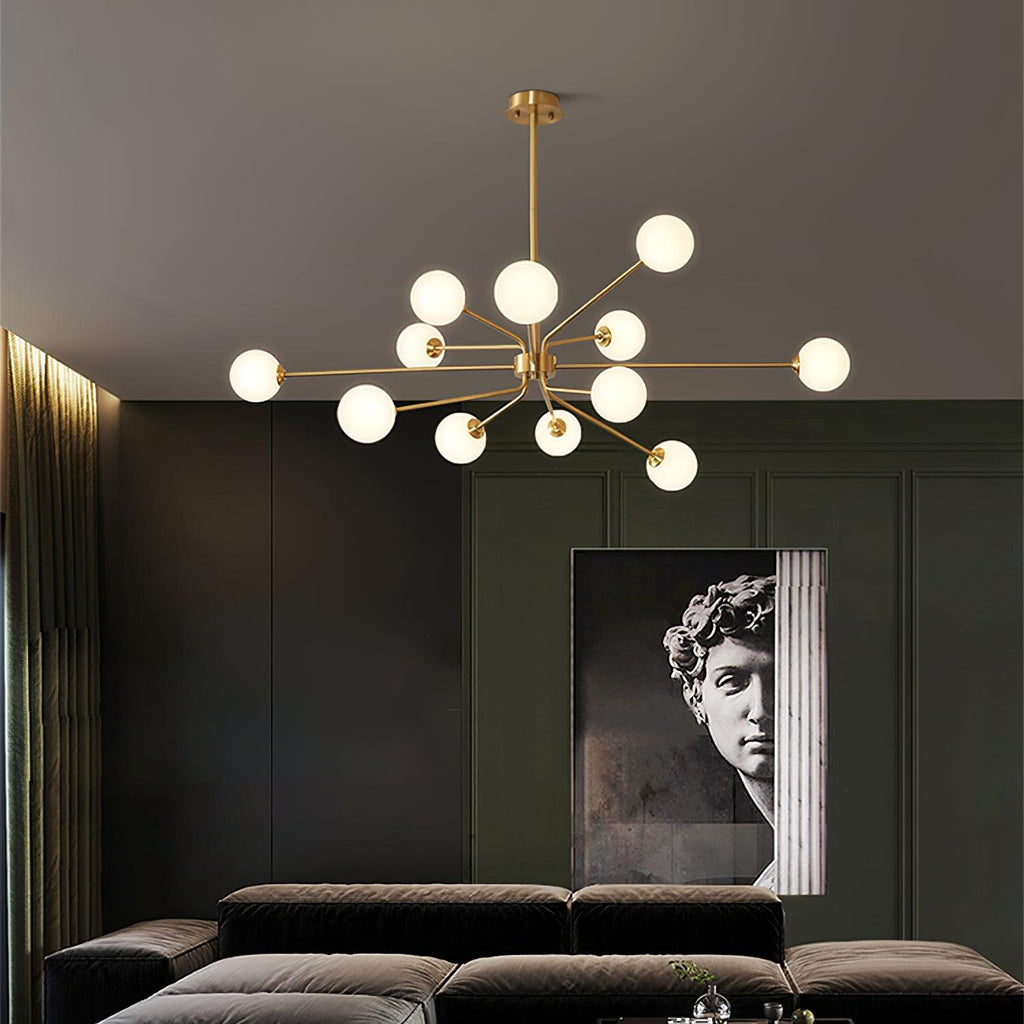 Ardenelle Glass Chandelier-Moonnatur