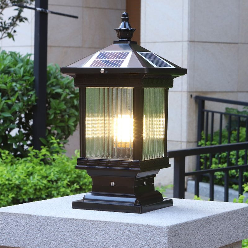 Finverevia Glass Post Light-Moonnatur