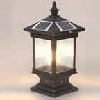 Finverevia Glass Post Light-Moonnatur