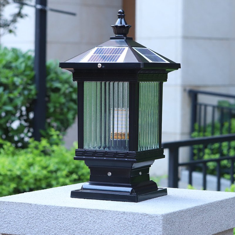 Finverevia Glass Post Light-Moonnatur
