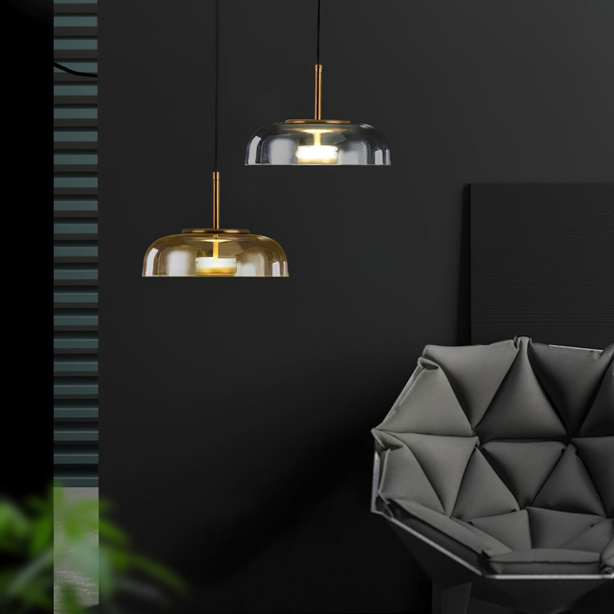 Yavoria Glass Pendant Lamp-Moonnatur
