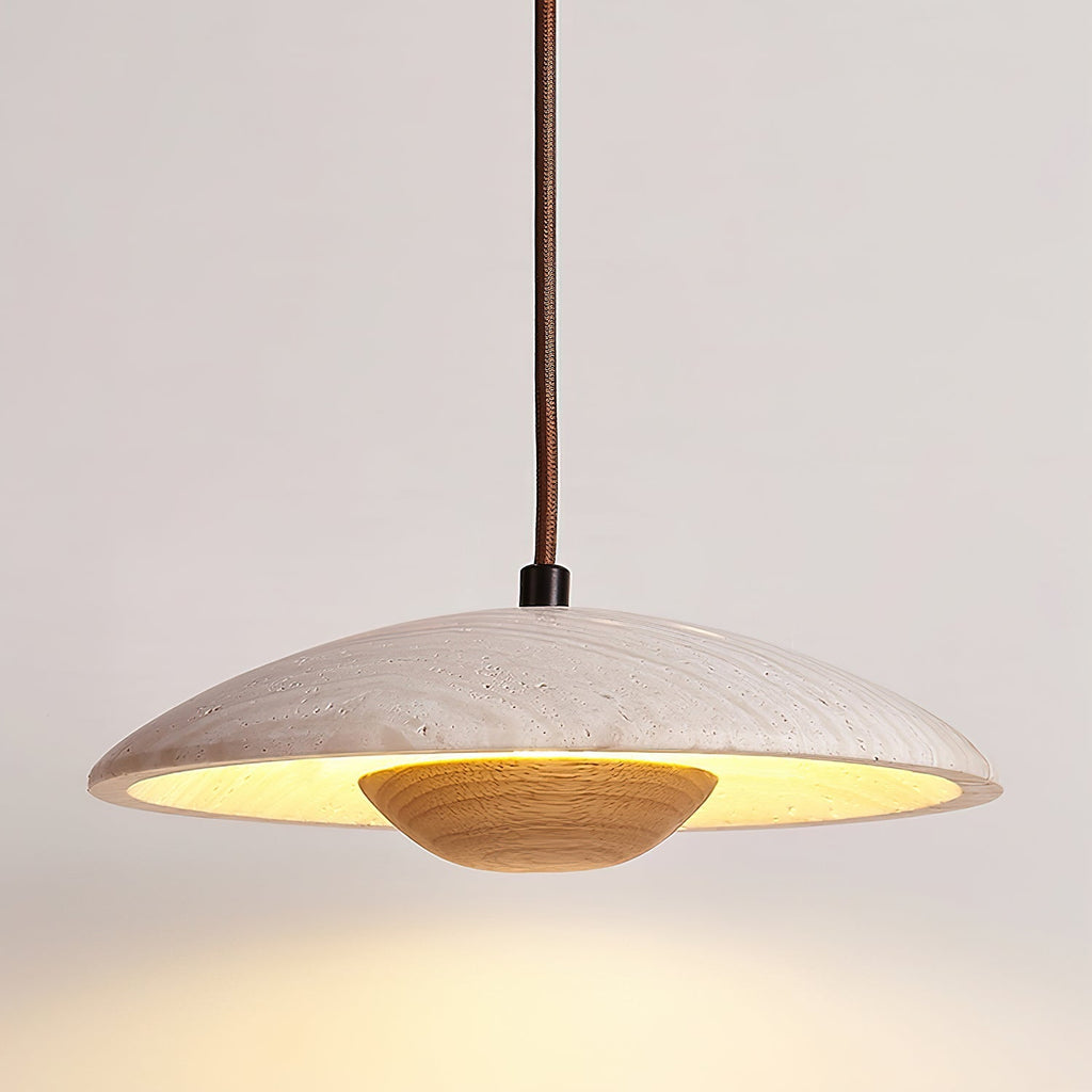 Quenelorie Travertine Pendant Light-Moonnatur