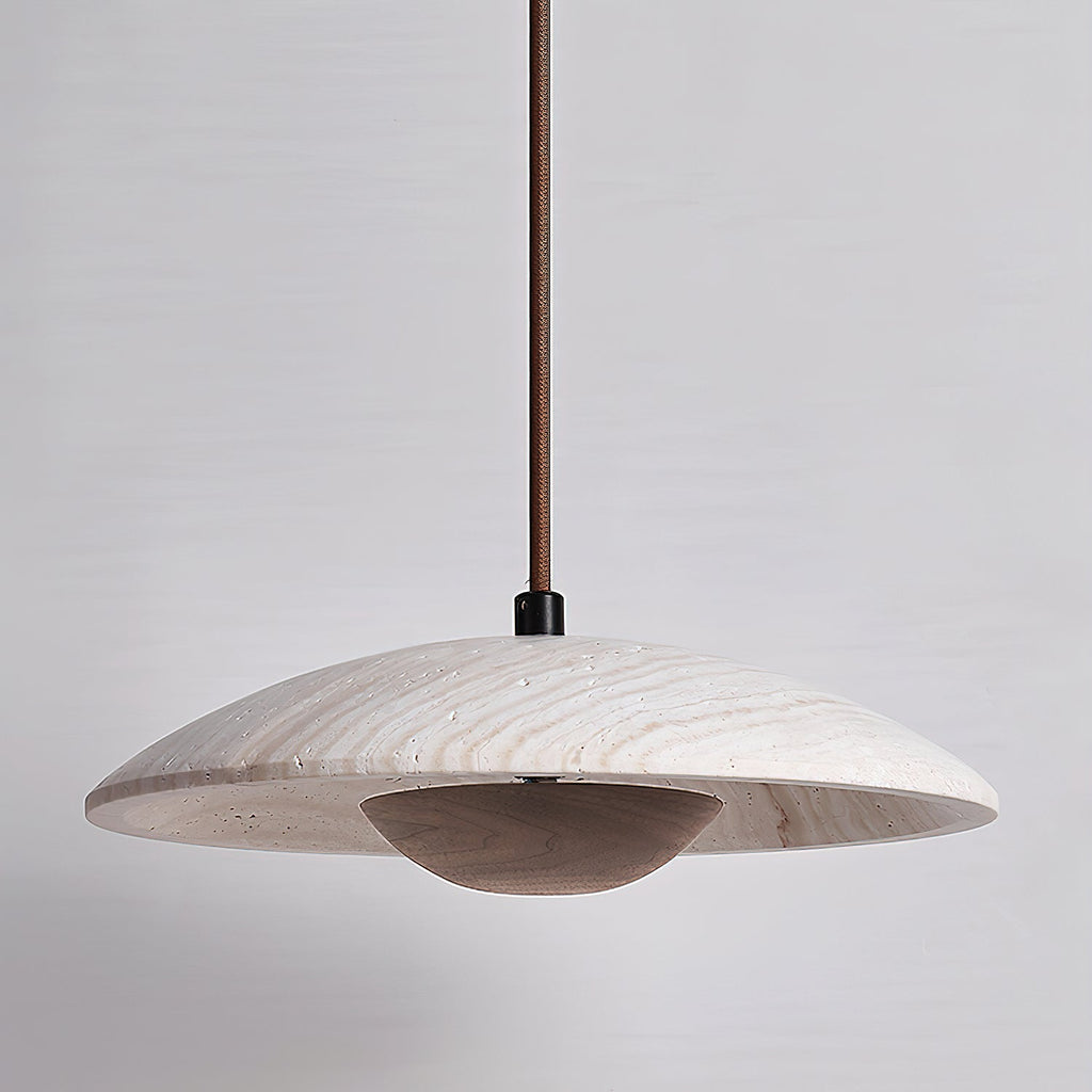 Quenelorie Travertine Pendant Light-Moonnatur