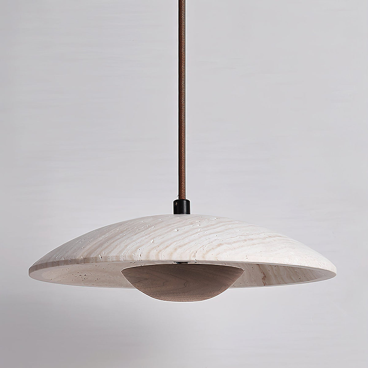 Quenelorie Travertine Pendant Light-Moonnatur