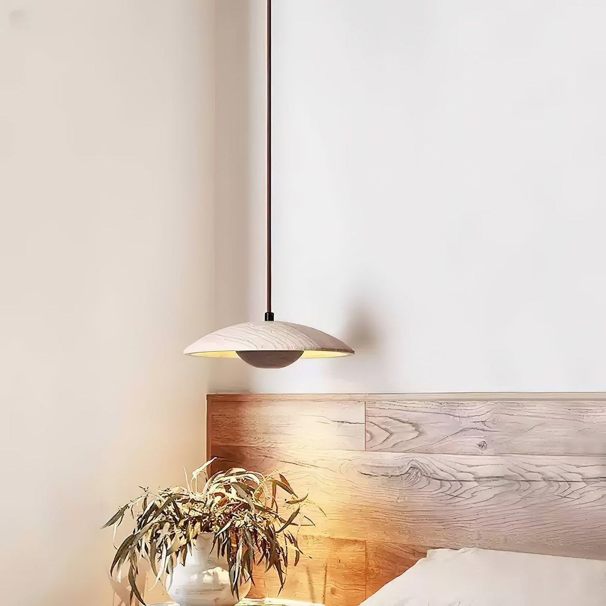 Quenelorie Travertine Pendant Light-Moonnatur