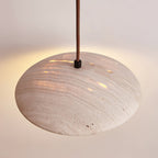 Quenelorie Travertine Pendant Light-Moonnatur