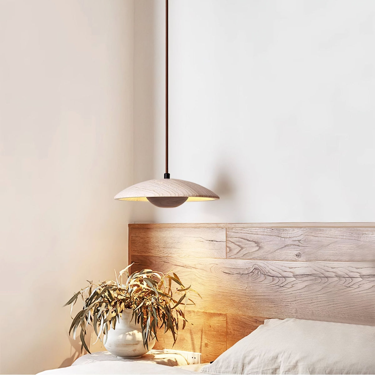 Quenelorie Travertine Pendant Light-Moonnatur