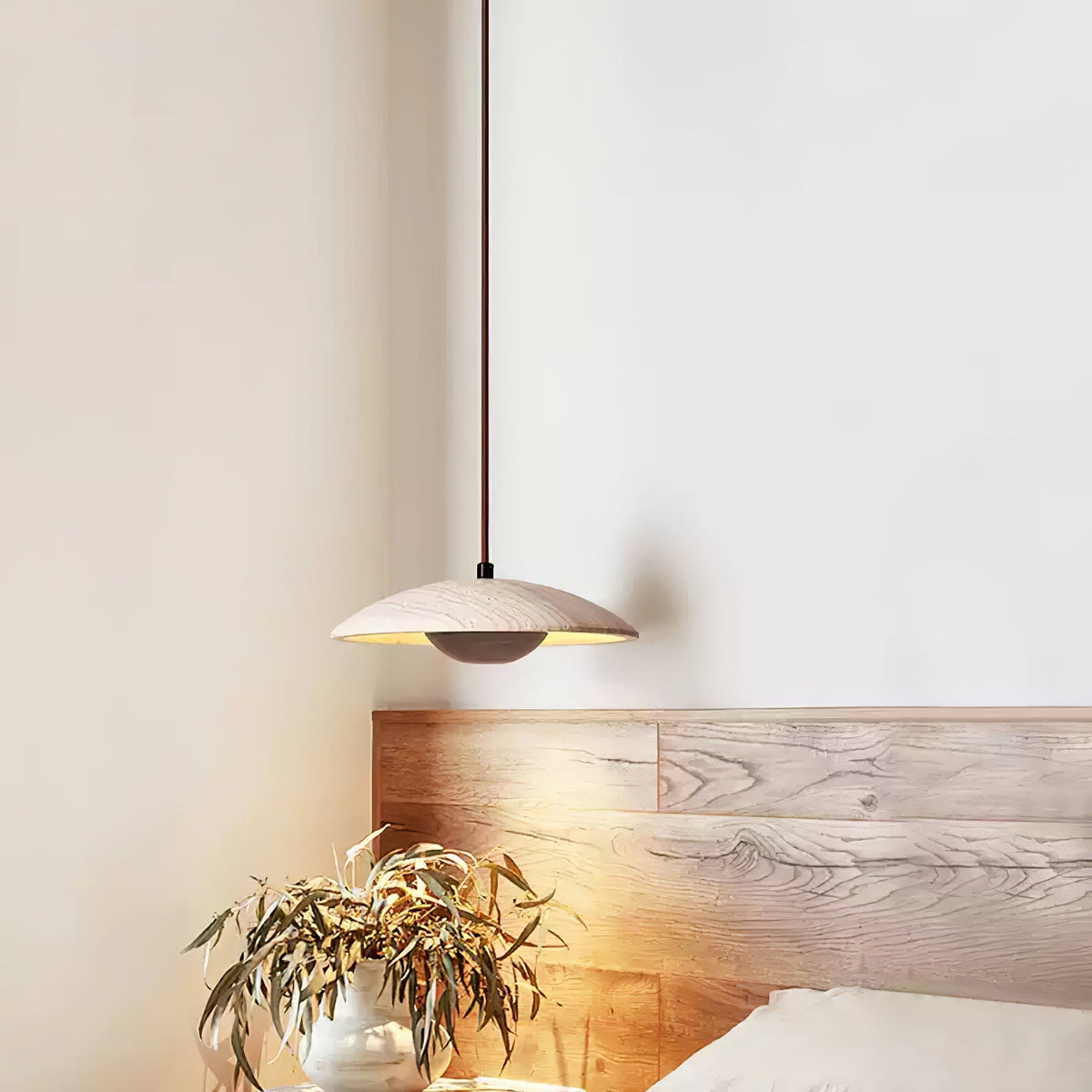 Quenelorie Travertine Pendant Light-Moonnatur