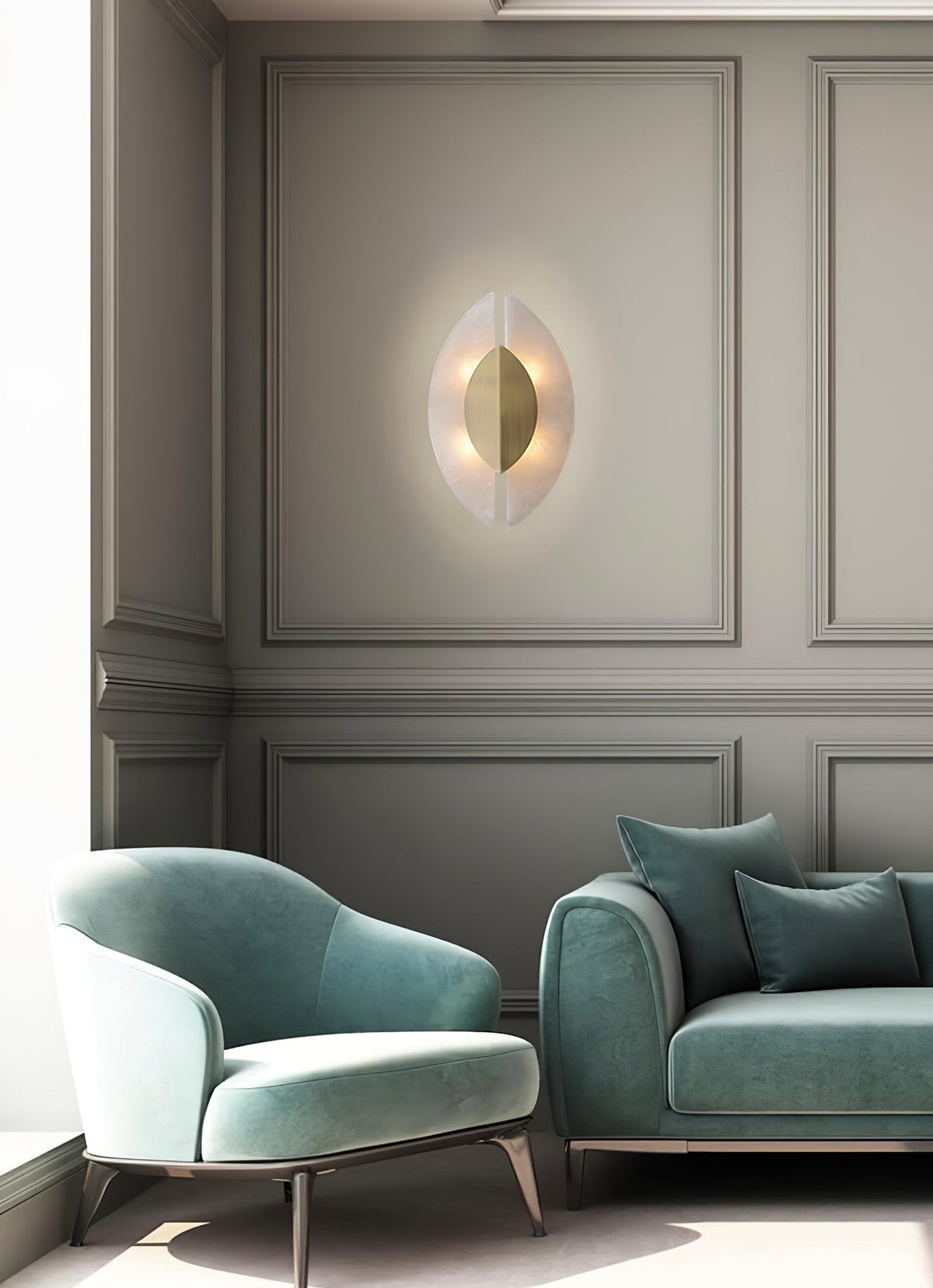 Zorrencove Alabaster Wall Light-Moonnatur