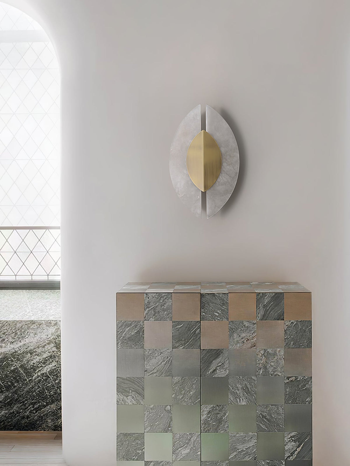 Zorrencove Alabaster Wall Light-Moonnatur