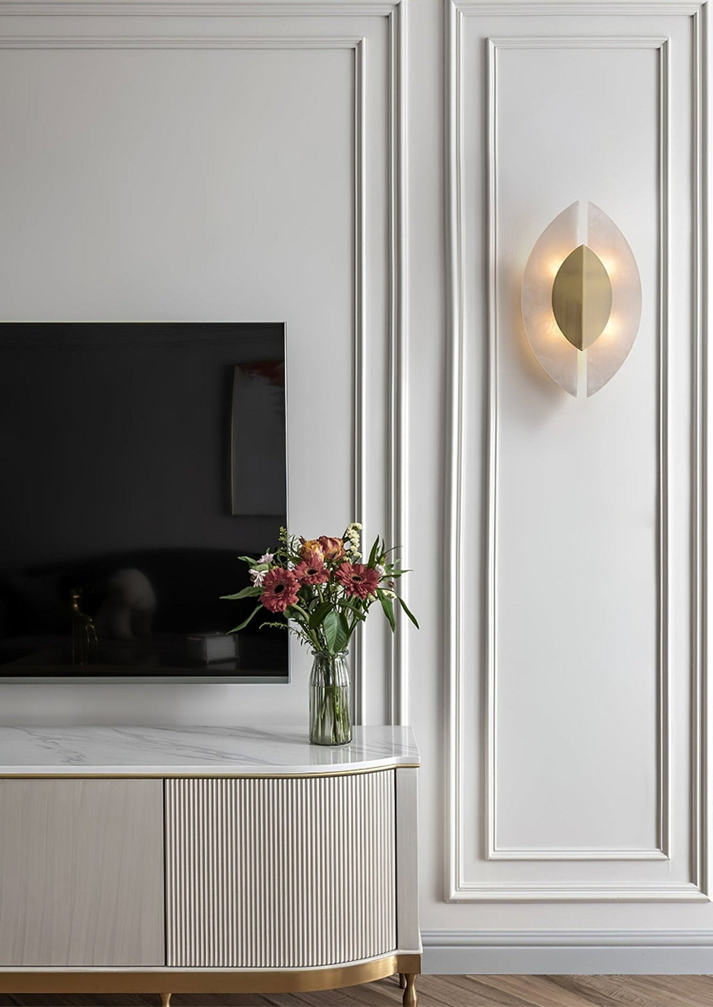 Zorrencove Alabaster Wall Light-Moonnatur