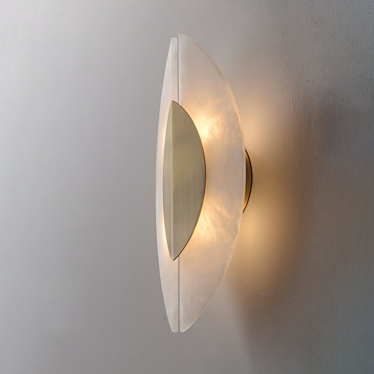 Zorrencove Alabaster Wall Light-Moonnatur