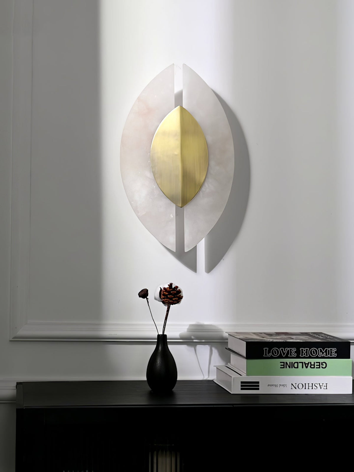 Zorrencove Alabaster Wall Light-Moonnatur