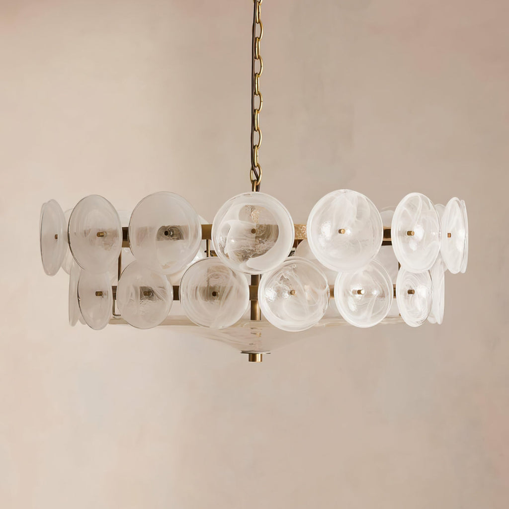 Iveria Glass Chandelier-Moonnatur