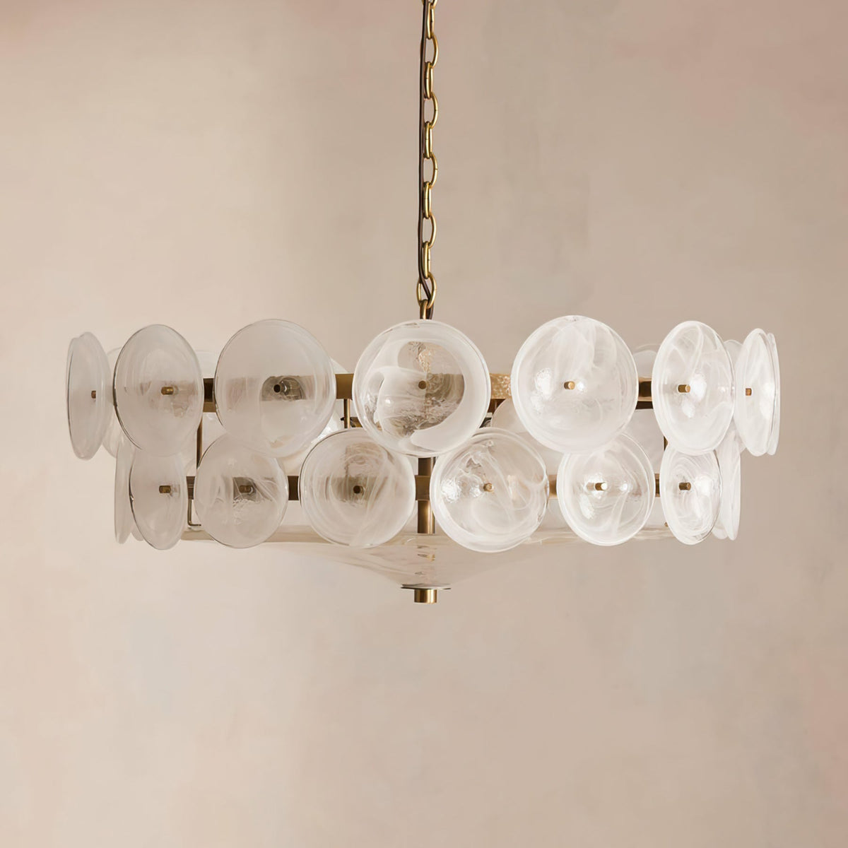 Iveria Glass Chandelier-Moonnatur