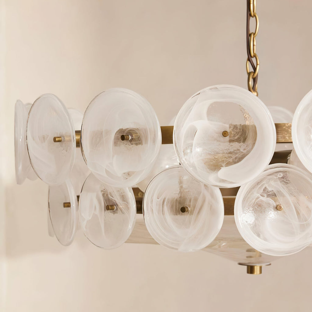 Iveria Glass Chandelier-Moonnatur