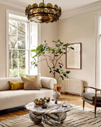 Iveria Glass Chandelier-Moonnatur