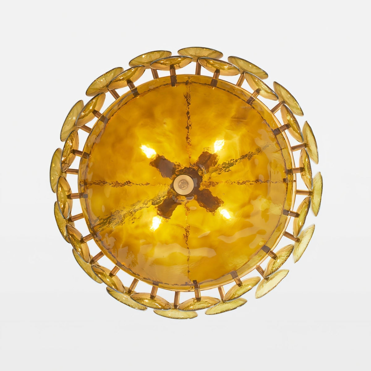 Iveria Glass Chandelier-Moonnatur