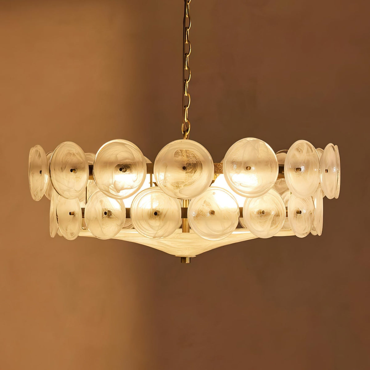 Iveria Glass Chandelier-Moonnatur