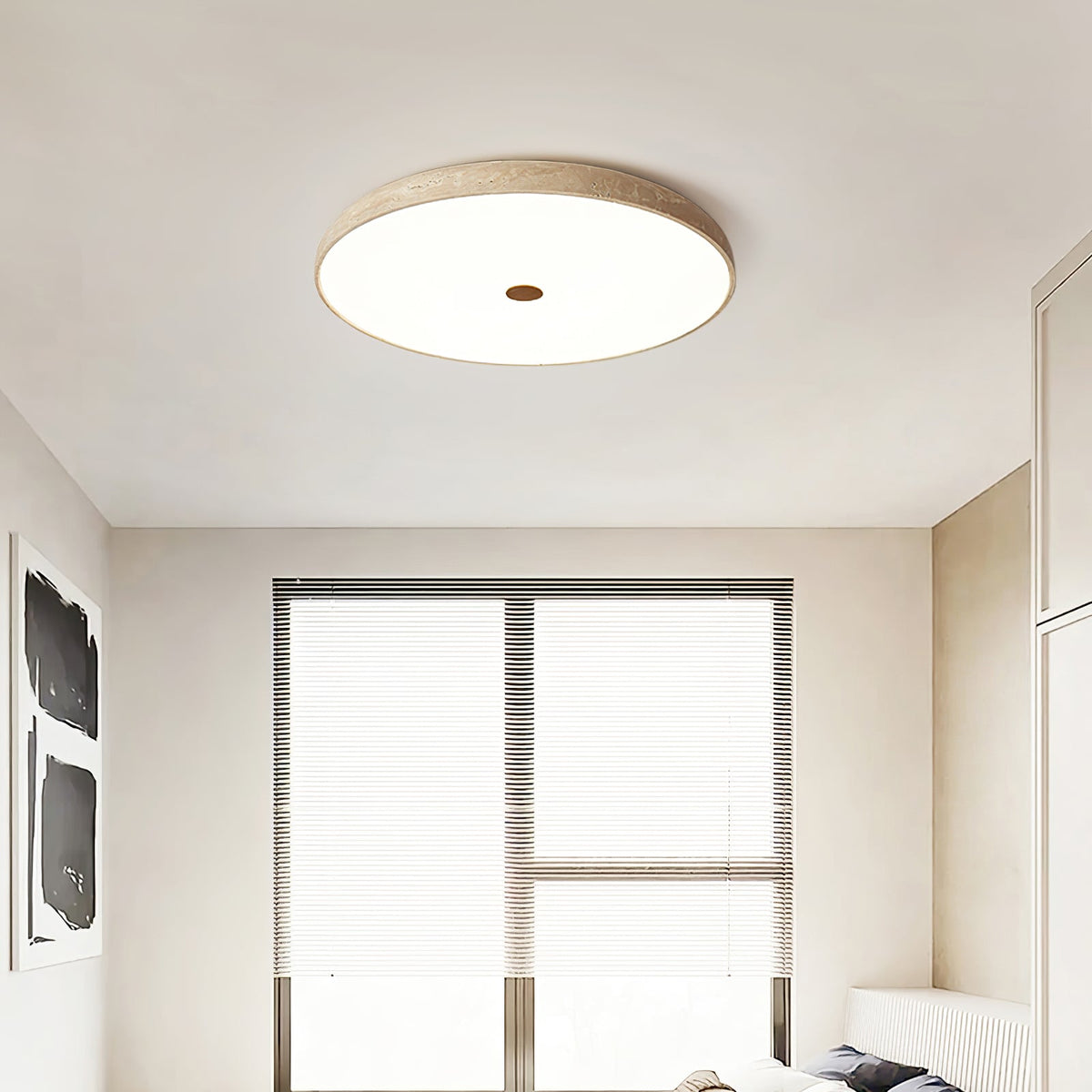 Nardenash Travertine Ceiling Light-Moonnatur