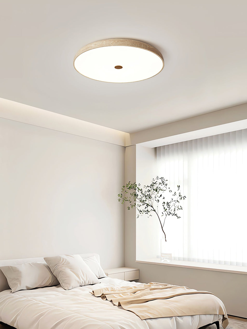 Nardenash Travertine Ceiling Light-Moonnatur
