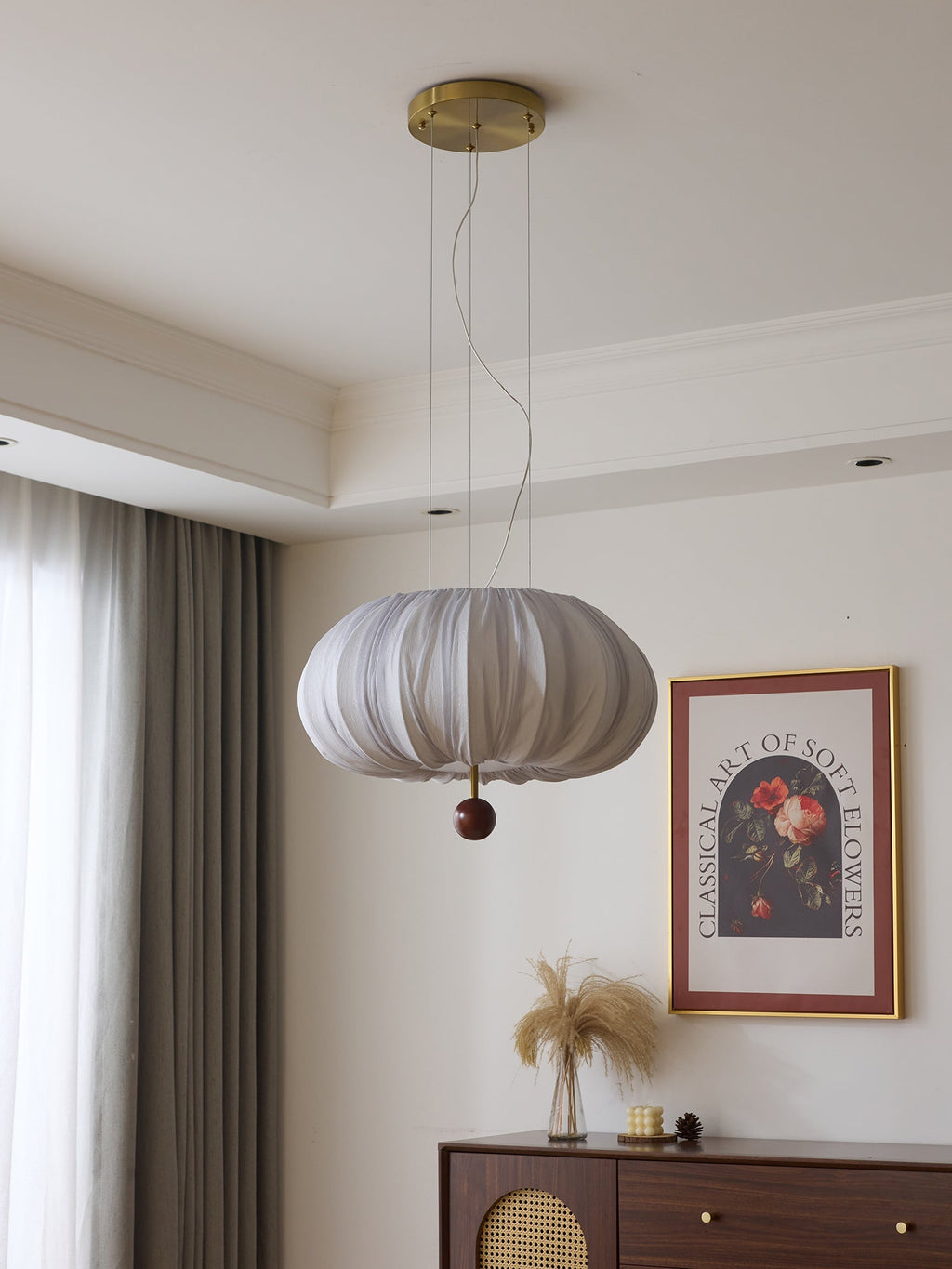 Valeneth Fabric Ceiling Light-Moonnatur