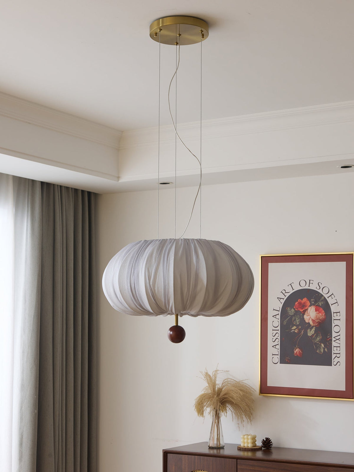 Valeneth Fabric Ceiling Light-Moonnatur