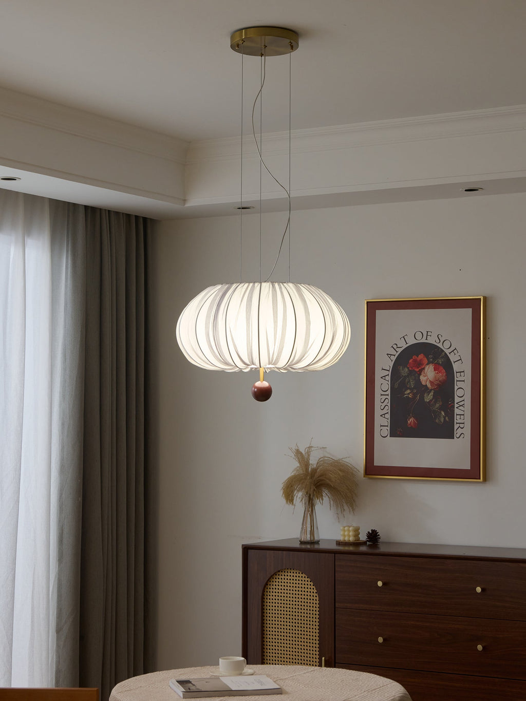 Valeneth Fabric Ceiling Light-Moonnatur