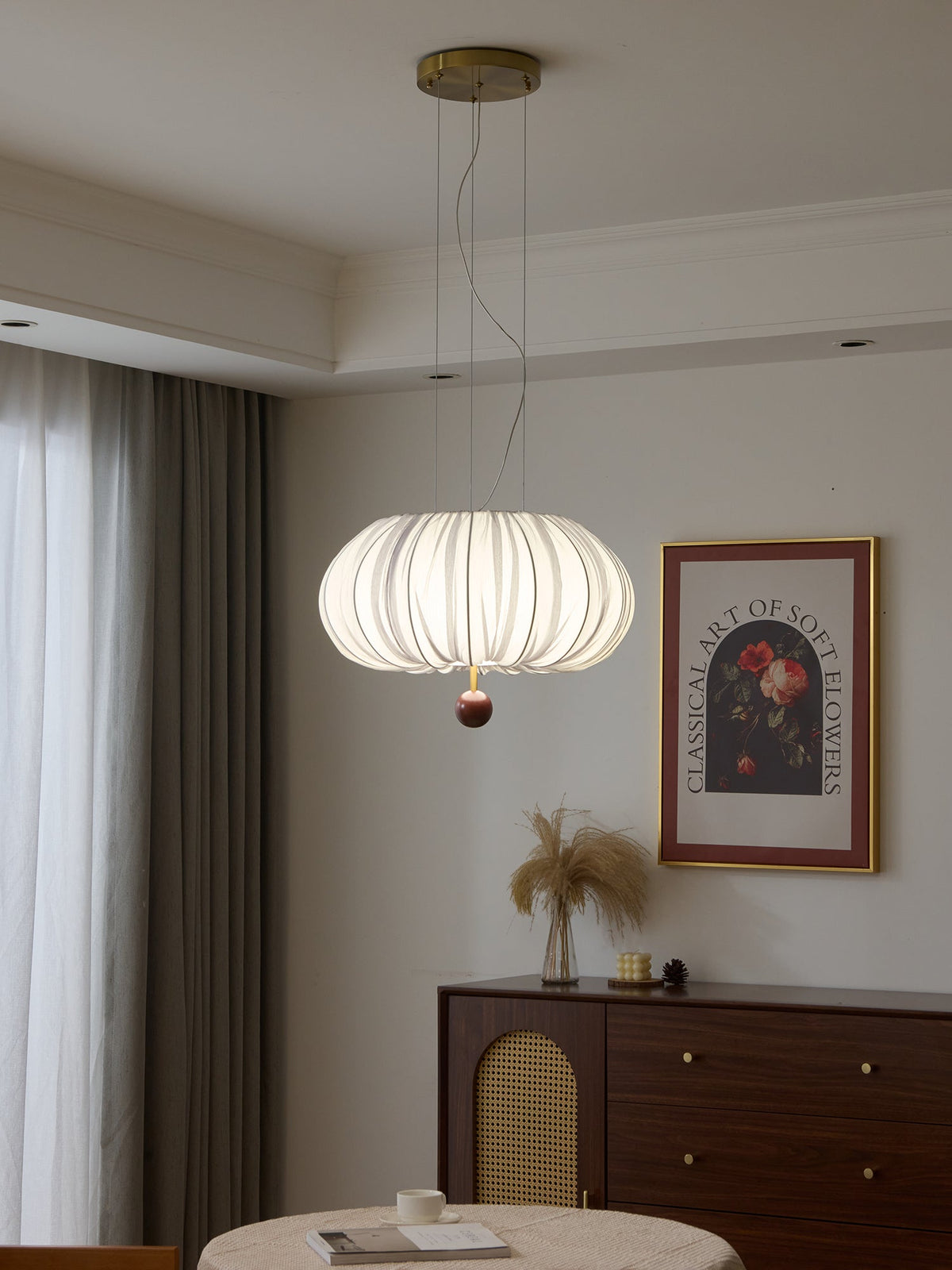 Valeneth Fabric Ceiling Light-Moonnatur
