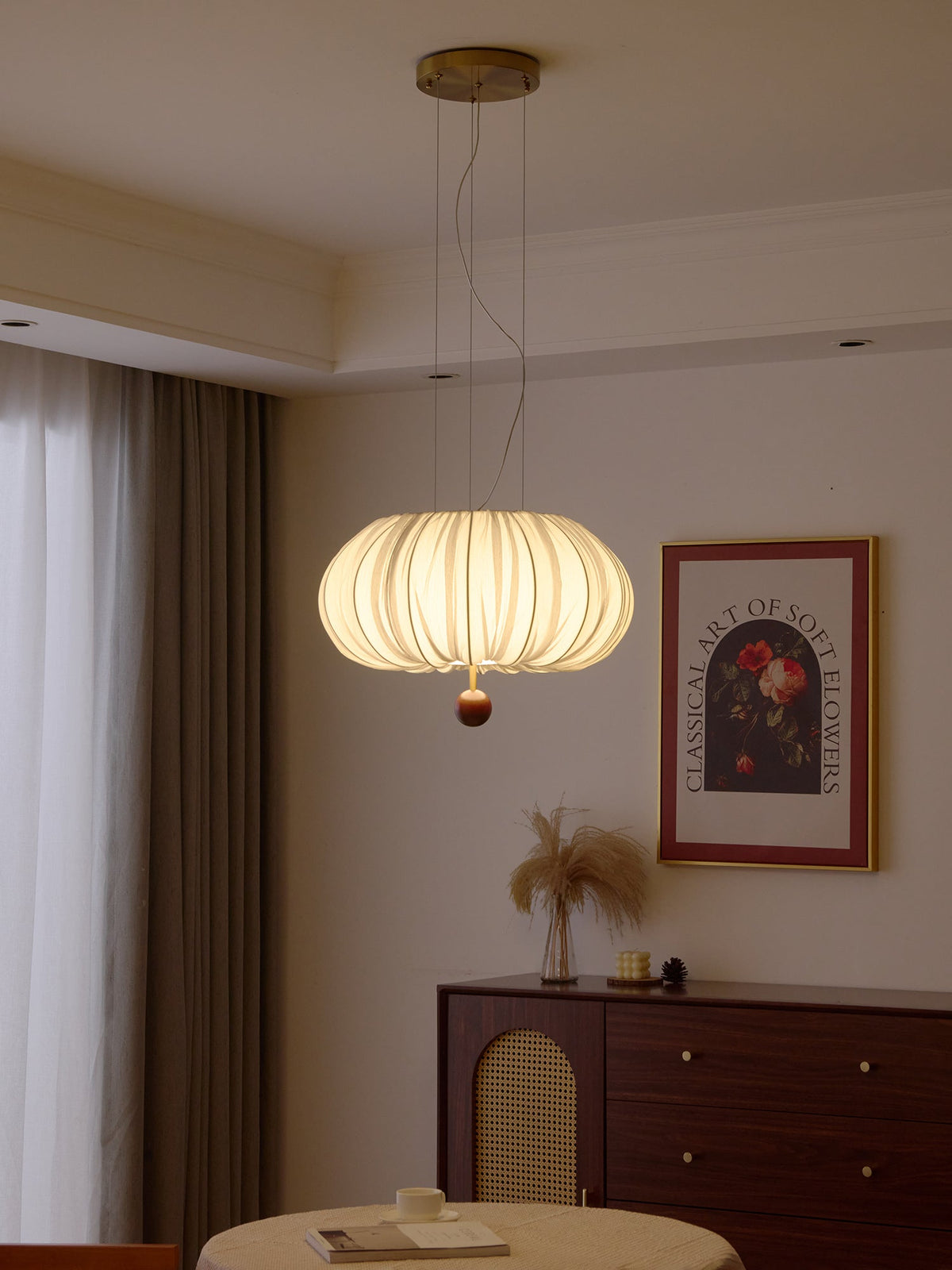 Valeneth Fabric Ceiling Light-Moonnatur