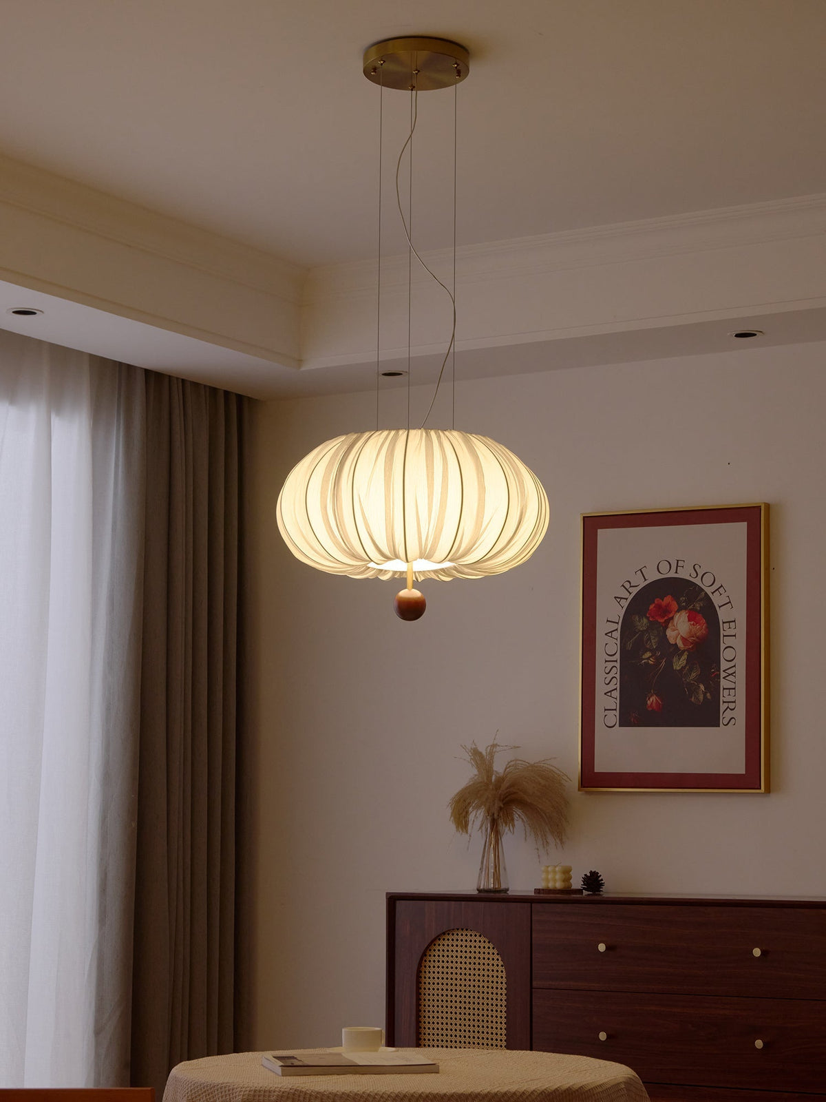Valeneth Fabric Ceiling Light-Moonnatur
