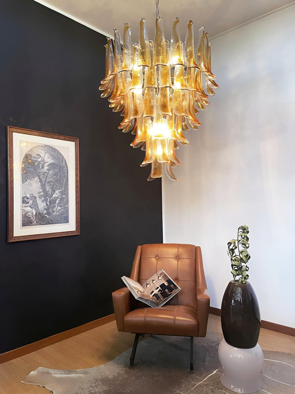 Veyrenwood Glass Chandelier-Moonnatur