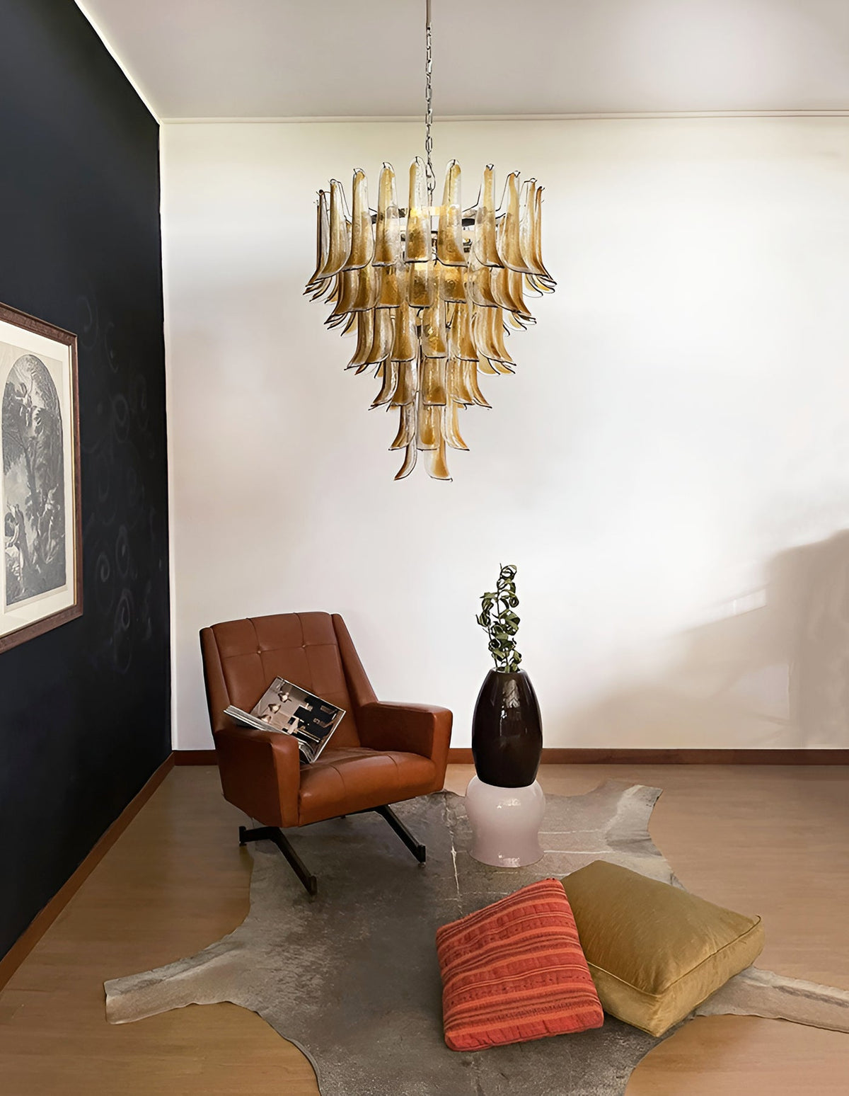 Veyrenwood Glass Chandelier-Moonnatur