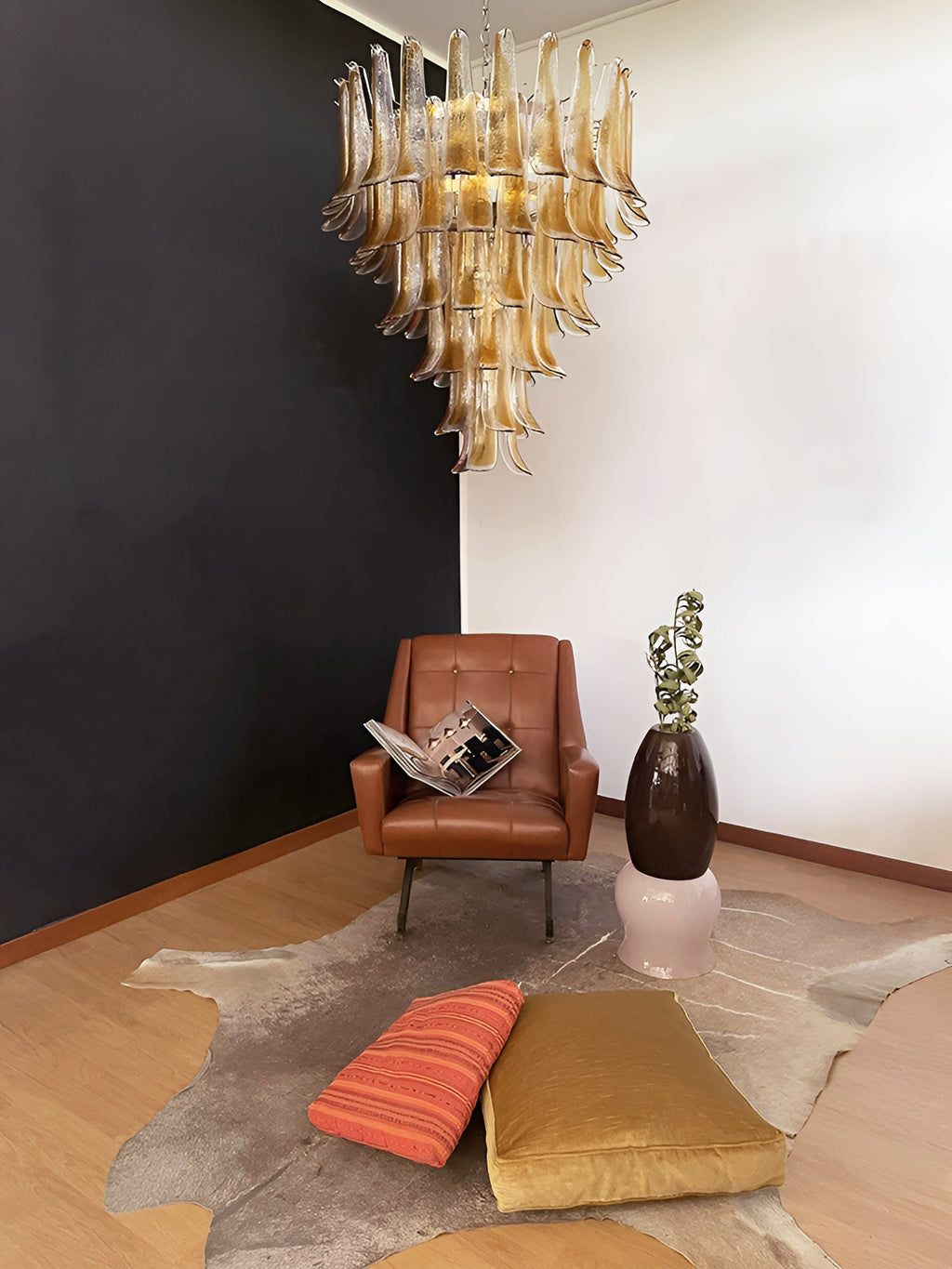 Veyrenwood Glass Chandelier-Moonnatur