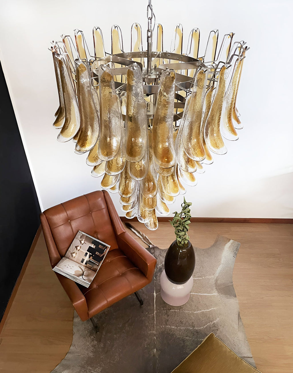 Veyrenwood Glass Chandelier-Moonnatur