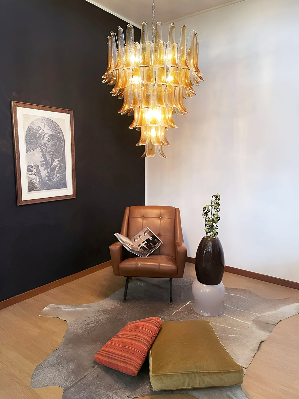 Veyrenwood Glass Chandelier-Moonnatur