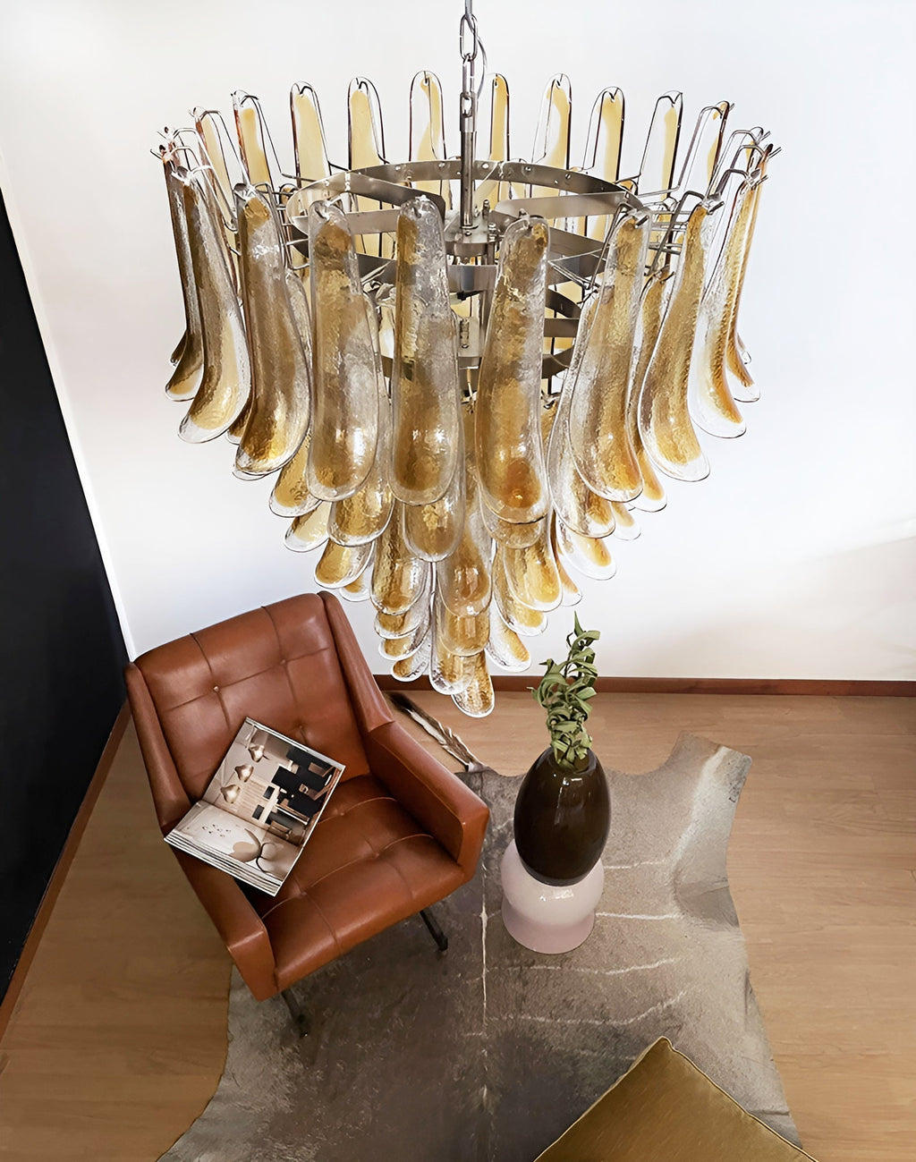 Veyrenwood Glass Chandelier-Moonnatur